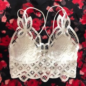 Crochet lace bralette